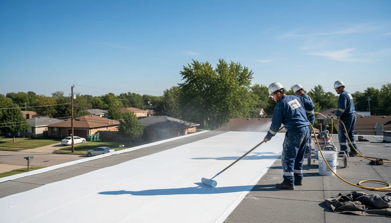 Commercial roof coating in Peru, IA near me